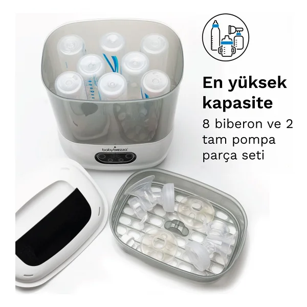 Baby Brezza Sterilizer Dryer Advanced 3'ü 1 Arada Biberon Kurutucu Ve Sterilizatör - Görsel 4