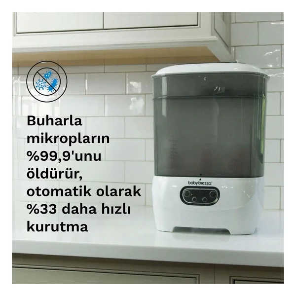 Baby Brezza Sterilizer Dryer Advanced 3'ü 1 Arada Biberon Kurutucu Ve Sterilizatör - Görsel 7