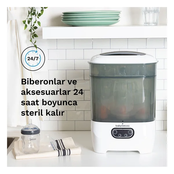 Baby Brezza Sterilizer Dryer Advanced 3'ü 1 Arada Biberon Kurutucu Ve Sterilizatör - Görsel 8