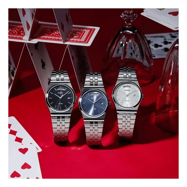 Casio Standart Mtp-B146d-7avdf Gümüş Erkek Kol Saati - Görsel 2