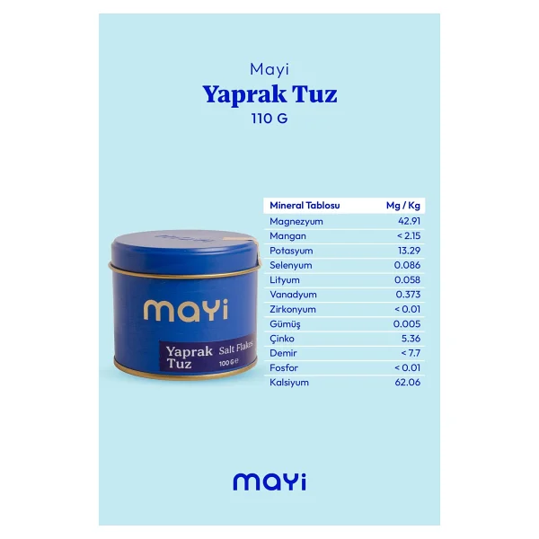 Mayi Tuz Mayi Yaprak Tuz 100 Gr - Görsel 3