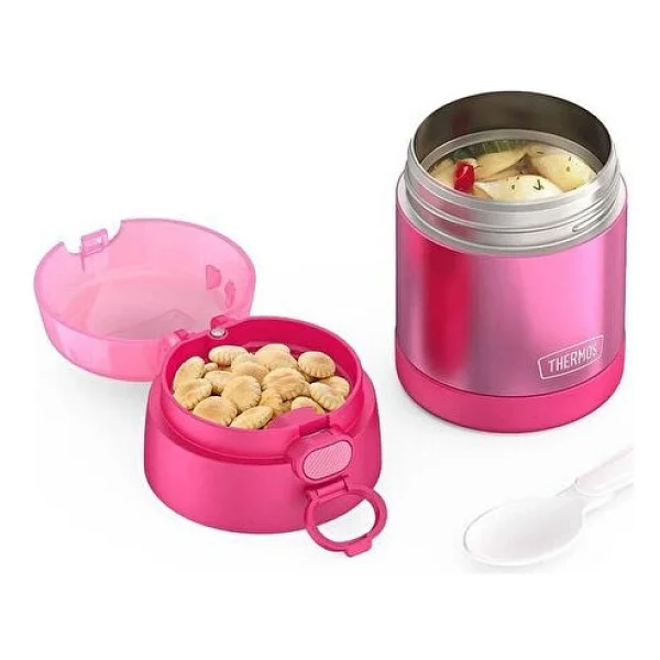 Thermos F320 Funtainer Pembe 290 Ml Çelik Yemek Termosu - Görsel 7