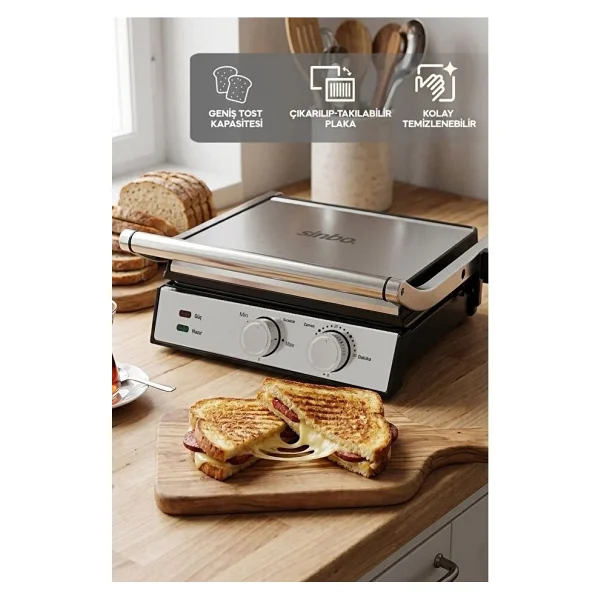 Sinbo Ssm-2598 2000 W Tost Makinesi - Görsel 4