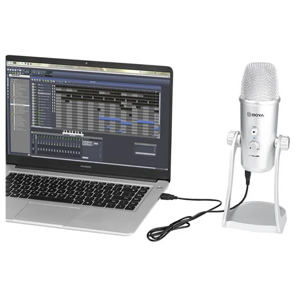 Boya By-Pm700sp Gümüş USB Canlı Yayın Mikrofonu - Görsel 9