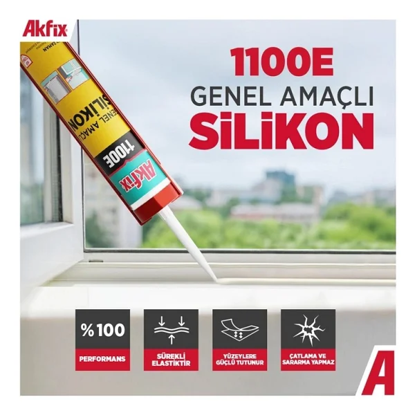 Akfix 1100e 280 Gr Genel Amaçlı Silikon - Görsel 2