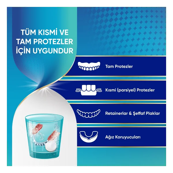 Corega Beyazlatıcı Temizleyici Tablet 90'lı Paket Diş Hekimlerinin Önerdiği Ürün - Görsel 5