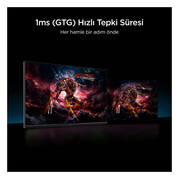 Tcl 25g64 Qd-Mini 24.5" 1 Ms Full HD Pivot Ips 300 Hz Oyuncu Monitörü - Görsel 2