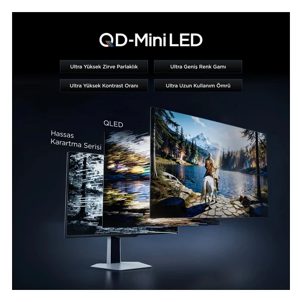 Tcl 27p3a Pro Qd-Mini 27" 1 Ms 2k Pivot 320 Hz Oyuncu Monitörü - Görsel 10