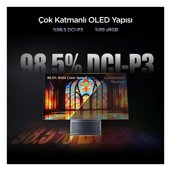 Tcl 32x3a 31.5" 0.03 Ms 4K 240 Hz - Full HD 480 Hz OLED Oyuncu Monitörü - Görsel 5