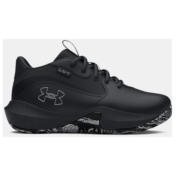 Under Armour Lockdown 7 Ps 3028514-004 Siyah-Gri Çocuk Basketbol Ayakkabısı - Görsel 8