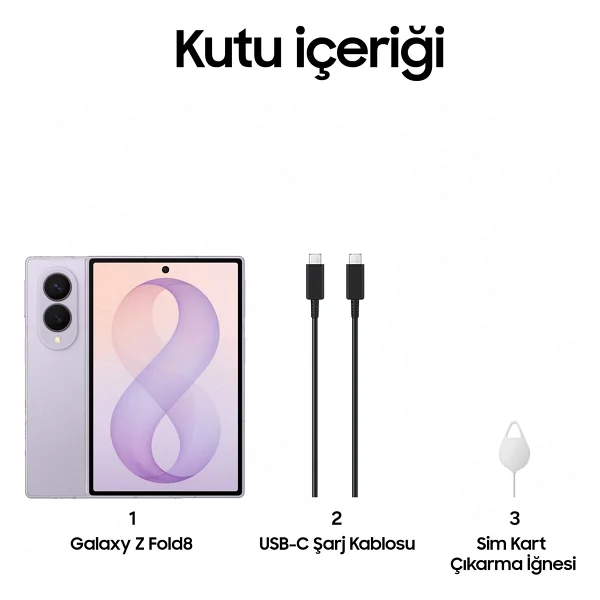 Samsung Galaxy Z Fold 8 1 TB 16 GB Lavanta - Görsel 8