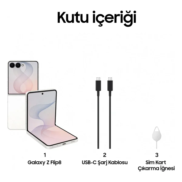 Samsung Galaxy Z Flip 8 512 GB Krem - Görsel 8