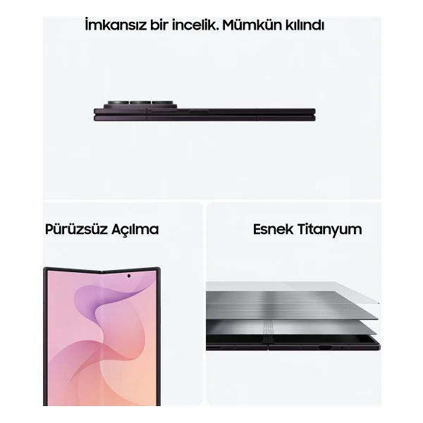 Samsung Galaxy Z Fold 8 Ultra 256 GB 12 GB Mürdüm - Görsel 4