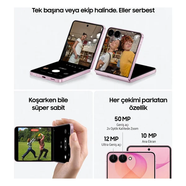 Samsung Galaxy Z Flip 8 512 GB Grafit Gri - Görsel 3