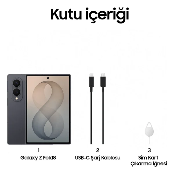 Samsung Galaxy Z Fold 8 256 GB 12 GB Grafit Gri - Görsel 8