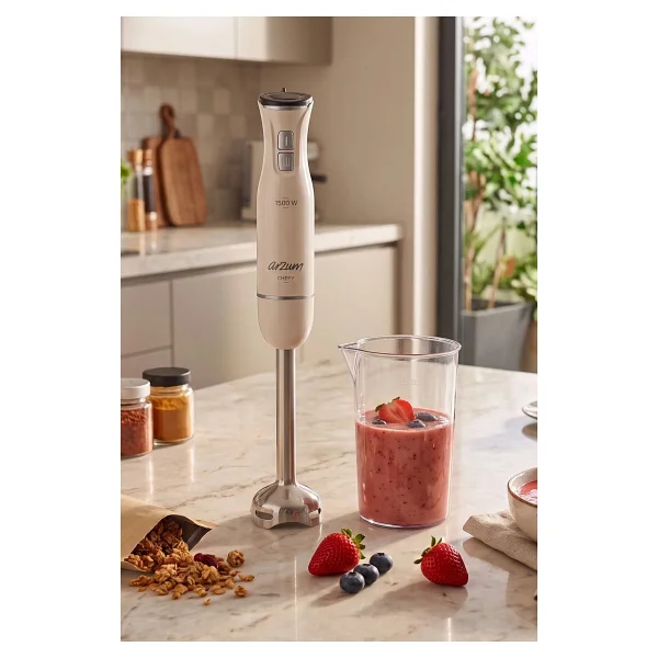 Arzum Ar1139-B Chefy Beyaz 1500 W El Blenderı - Görsel 7