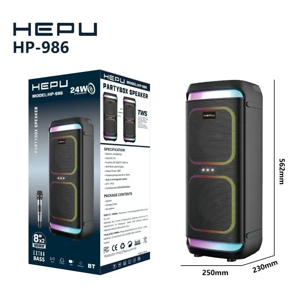 Hepu Hp-986 Bluetooth Hoparlör - Görsel 2