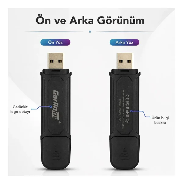 Carlinkit Mini Pro Se 2in1 Kablosuz Carplay Adaptörü - Görsel 7