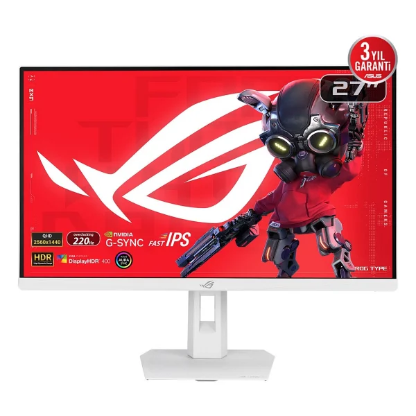 Asus Rog Strix Gen2 Xg27acsr-W 27" 0.3 Ms 2k Pivot Ips 220 Hz Oyuncu Monitörü - Görsel 2