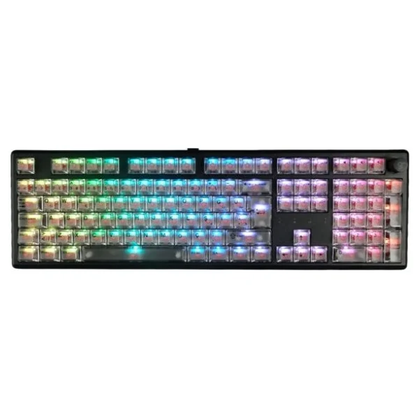 Gameraider Cherry Single Shot PC (Full Set) Beyaz Şeffaf Türkçe Keycap Set - Görsel 2
