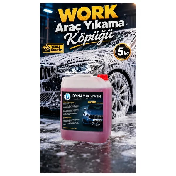 dynamix wash Work Araç Yıkama Köpüğü 5 Kg - Oto Bakım - Oto Şampuanı - Araç Şampuanı - Oto Köpüğü