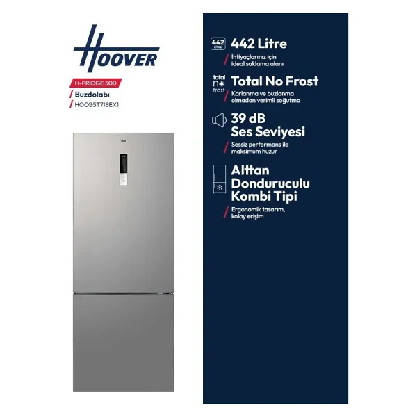 Hoover Hocg5t718ex1 Kombi No Frost Buzdolabı - Görsel 3