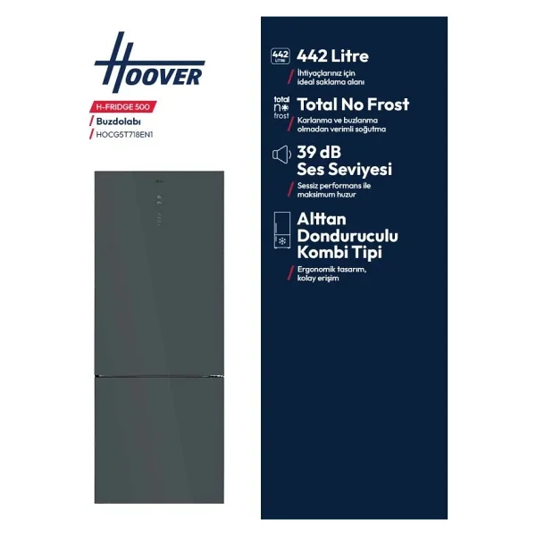 Hoover Hocg5t718en1 Kombi No Frost Buzdolabı - Görsel 3