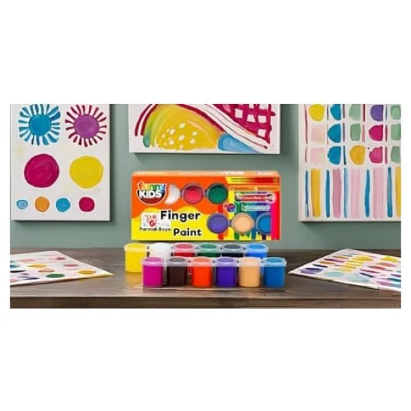 Funny Kids 25 Ml 12 Renk Parmak Boyası - Görsel 3