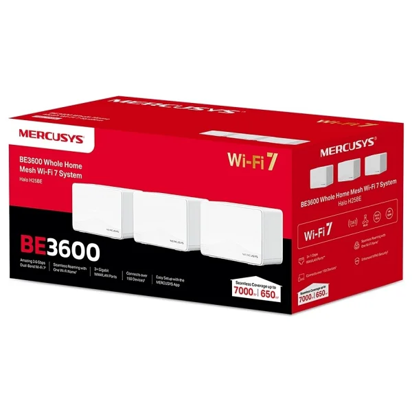 Mercusys Halo H25be 3 Port 3600 Mbps 3'lü Router - Görsel 4