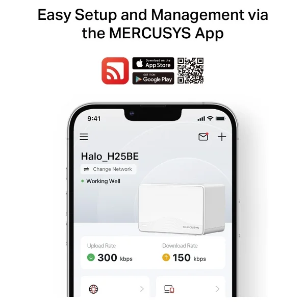 Mercusys Halo H25be 3 Port 3600 Mbps 3'lü Router - Görsel 9