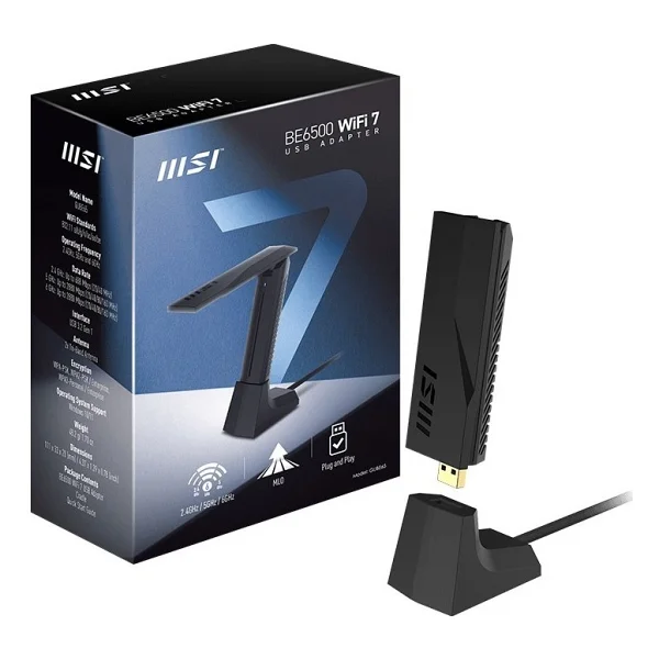 Msı Be6500 6500 Mbps Kablosuz Ağ Adaptörü - Görsel 7