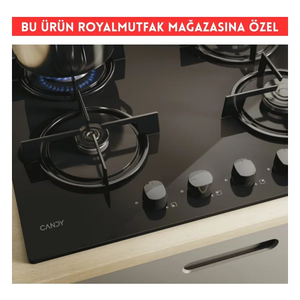 Hoover Palento Siyah Cam Dijital Ankastre Set (HO3158B+ Cand-Y CVW6BB + HDG6C1GBTK) - Görsel 6