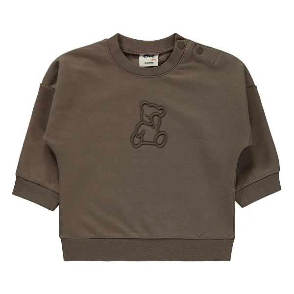 Civil Baby Teddy Baskılı 6-18 Ay Sweatshirt - Gri 18-24 Ay - Görsel 7