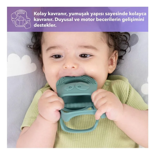 Mochi 2 İn 1 Gri Diş Kaşıyıcı - Görsel 7