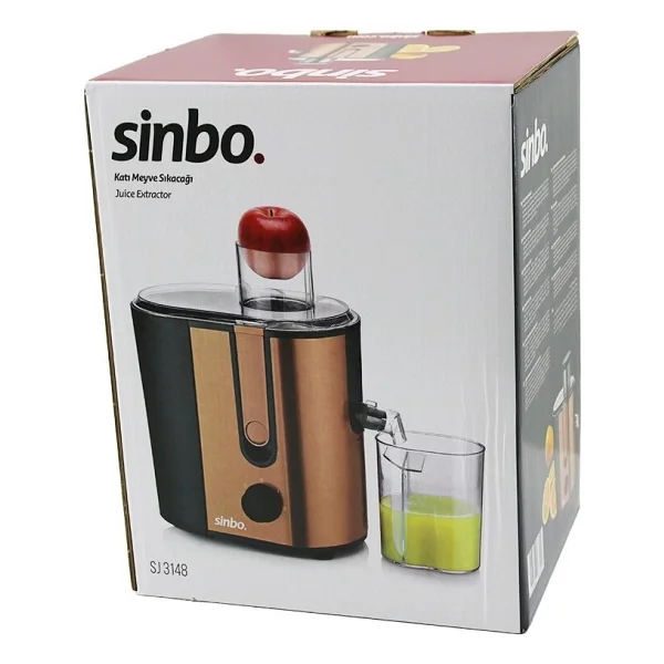 Sinbo Katı Meyve Sıkacağı - Elektrikli - Rose Gold - 450 ml Meyve Suyu Haznesi - Renkli - Görsel 2