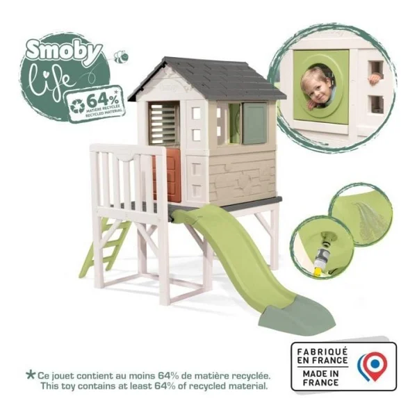 Smoby Life Kaydıraklı Bahçe Oyun Evi 810802 - Görsel 4