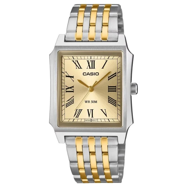 Casio Standart Mtp-B190sg-9bvdf Çelik Kordon Gümüş-Altın Erkek Kol Saati - Görsel 3