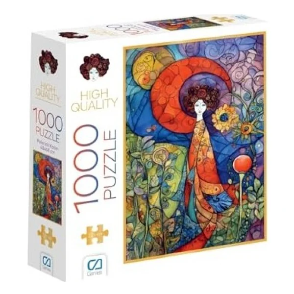 Ca Games Ca.7051 Pelerinli Kadın 1000 Parça Puzzle - Görsel 2
