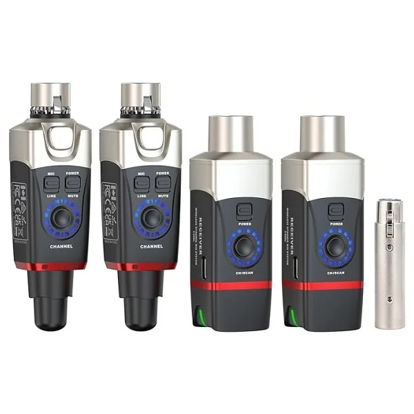Xvive Xv-U35d Kablosuz Mikrofon Sistemi - Çift Mikrofon İçin Set - Görsel 5