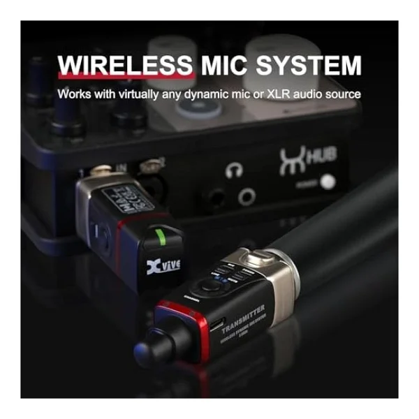 Xvive Xv-U35d Kablosuz Mikrofon Sistemi - Çift Mikrofon İçin Set - Görsel 4