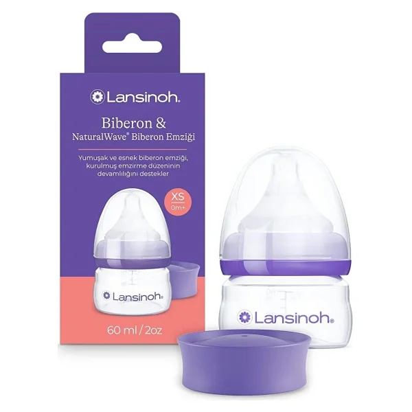 Lansinoh 60 Ml Pp Biberon Ve Naturalwave Biberon Emziği - Görsel 2
