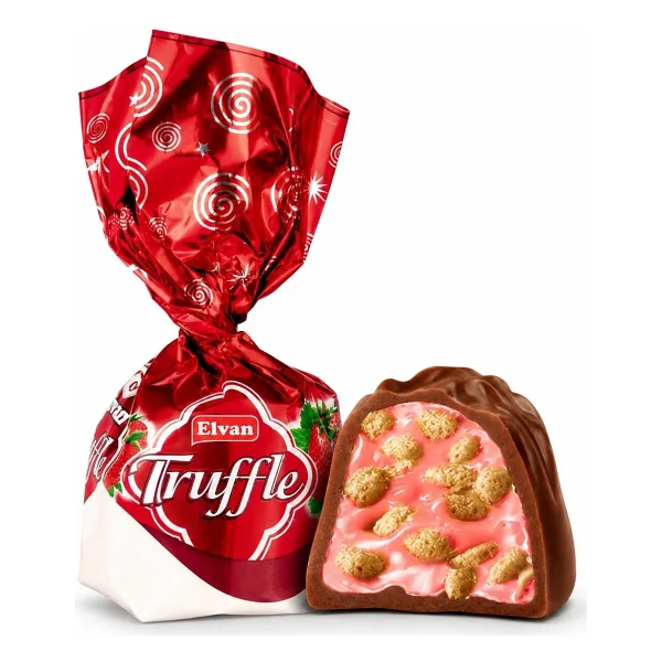 Elvan Truffle Çilekli Çikolata 1 Kg - Görsel 3