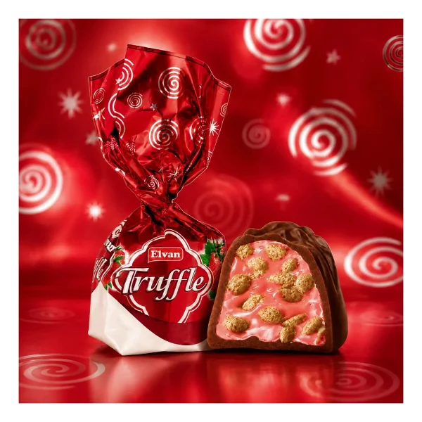 Elvan Truffle Çilekli Çikolata 1 Kg - Görsel 4