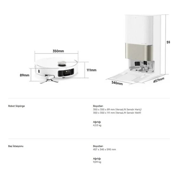 Dreame X50 Ultra Complete Çöp İstasyonlu Akıllı Robot Süpürge - Görsel 10