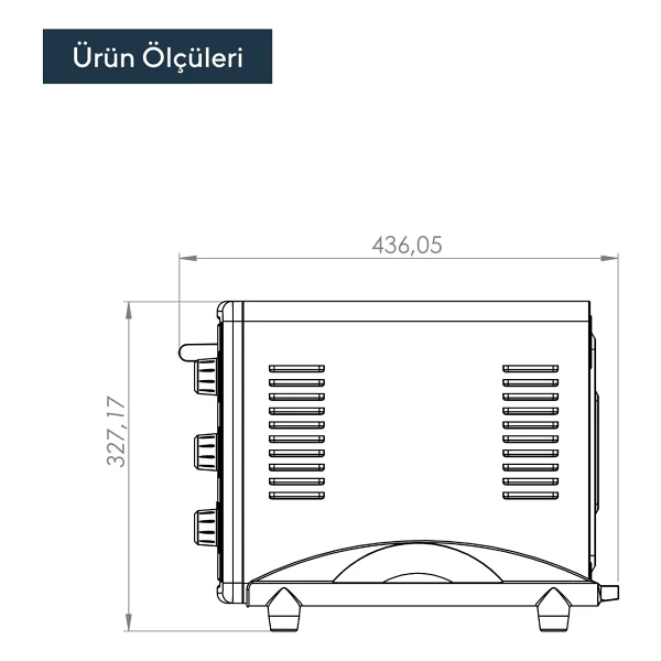Kumtel LX-3525 40 lt Fuşya Mini Fırın - Görsel 5