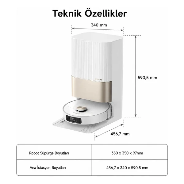 Dreame L10s Pro Gen 2 Akıllı Robot Süpürge - Görsel 10