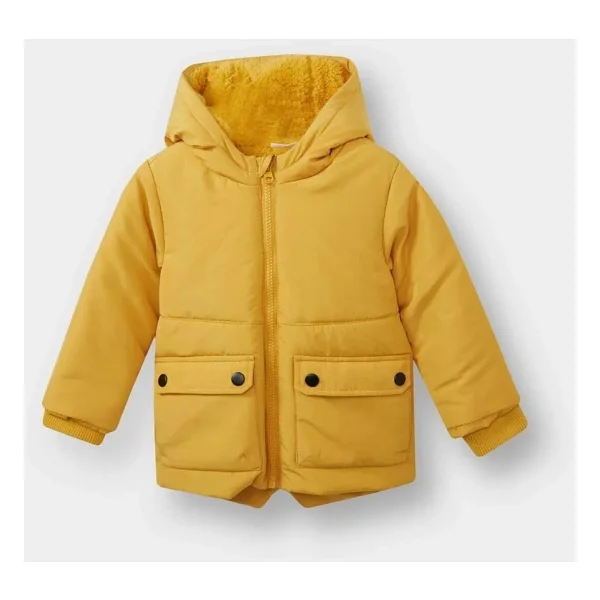 Defacto C7761a524wn Peluş Astarlı Kapüşonlu Erkek Bebek Şişme Mont - Görsel 7