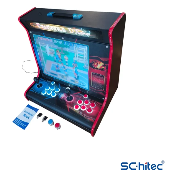 Schitec 4Khd 3D Pandora 9800 Arcade Oyunlu Taşınabilir Pandora Masaüstü Kabinli 17İnç Atari Makinası - Görsel 4