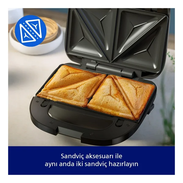 Philips 5000 Serisi Sandviç Makinesi - Siyah - Görsel 4