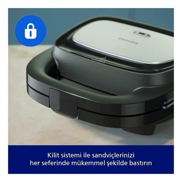 Philips 5000 Serisi Sandviç Makinesi - Siyah - Görsel 5